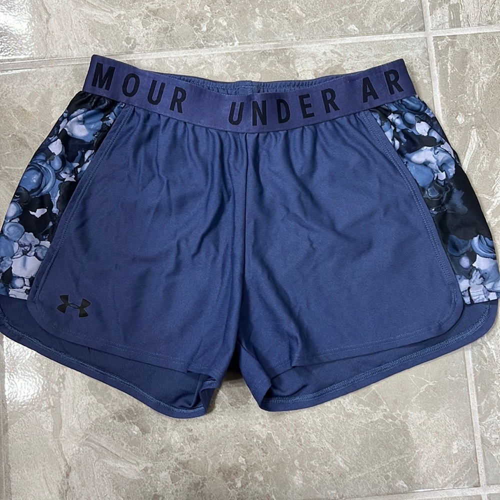 Under Armour Navy Blue running shorts in size S